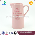 good quality Pink modern decal ceramic hot sale water jug